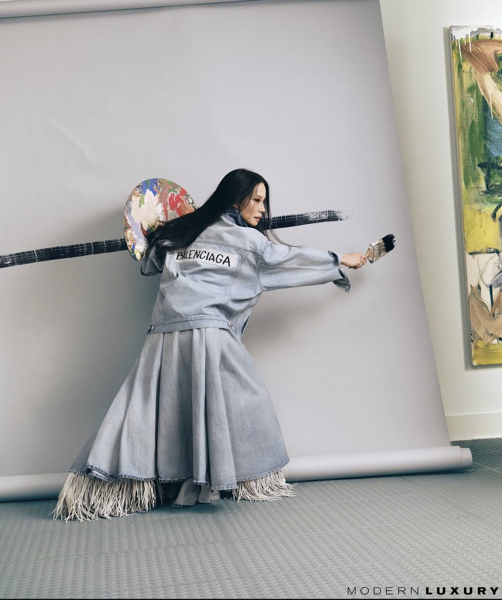 bloomingkyu's tweet image. these photos of lucy liu for manhattan magazine 😮‍💨 stunning