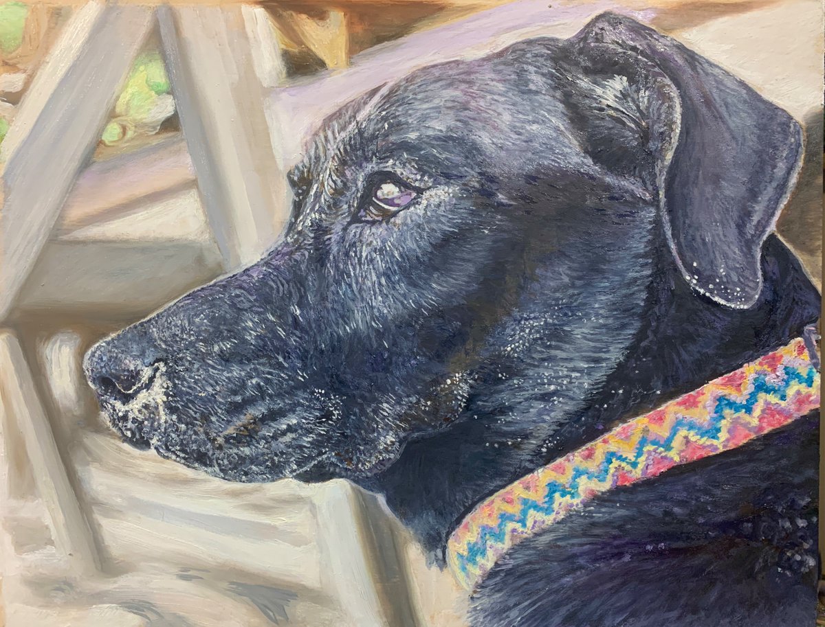 philgoodrich's tweet photo. @Project_Veritas While 58k of you are here staring at my random reply…

I actually paint full-time.  
Dogs, kids, wedding portraits, favorite surf spots, whatever means something to you — I turn it into oil on wood.
If you ever want one, DM or link in bio. https://t.co/YNNrGaM8oD