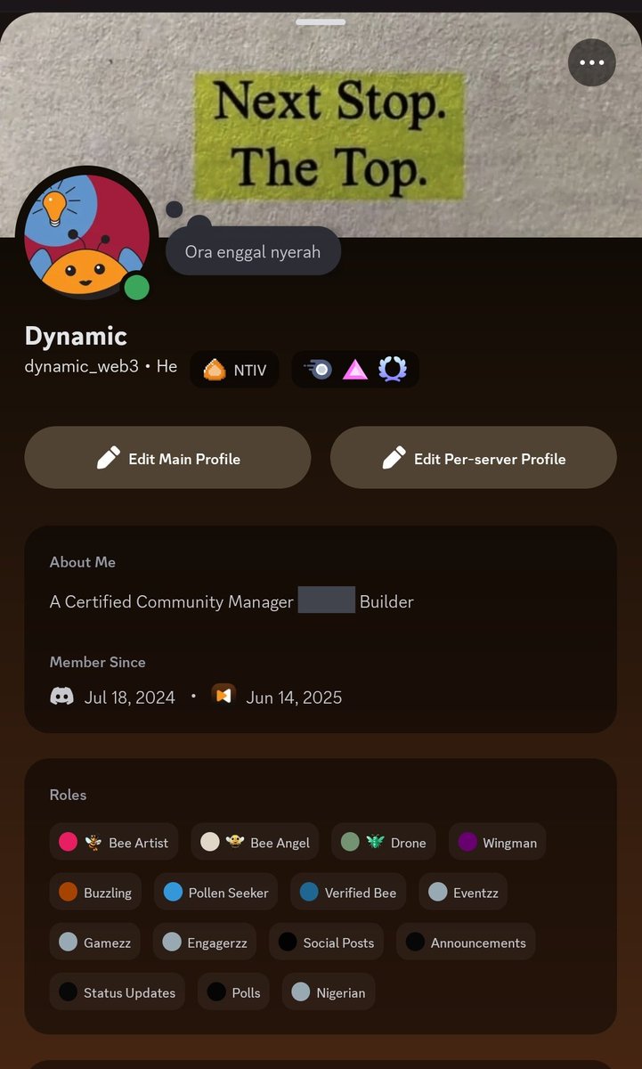 Dynamicofweb3's tweet image. Congratulations to me 🔥💯

If you ask how my weekend went...My weekend was Fun with the famz in the Hive 🐝 

Thanks to @goNativeCC and the entire @NativeCCNG Team