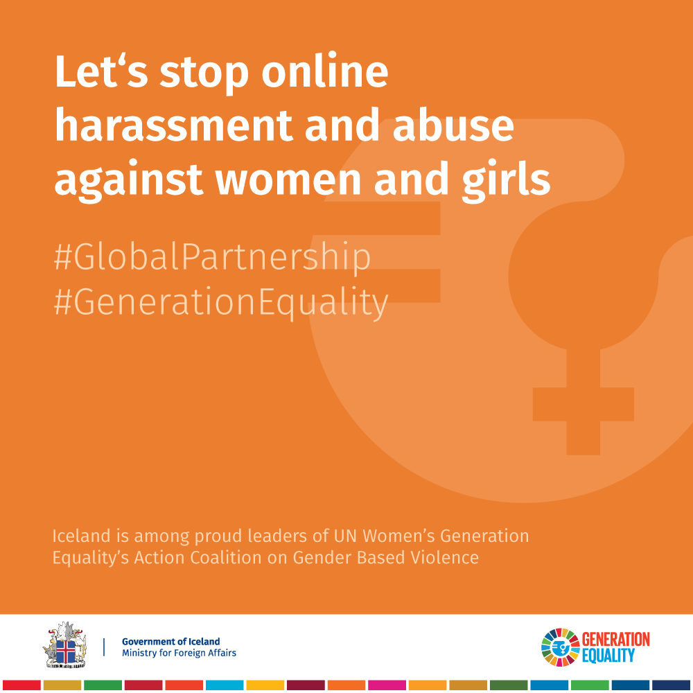 MFAIceland's tweet photo. There is no excuse for online abuse. 

Unite with us 🇮🇸 in our fight against gender-based violence both online and offline. 

#16DaysofActivism #NoExcuse https://t.co/qe7iSHpvX6