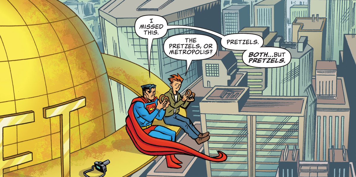 mofromyt's tweet image. superman being a foodie. that’s the tweet.