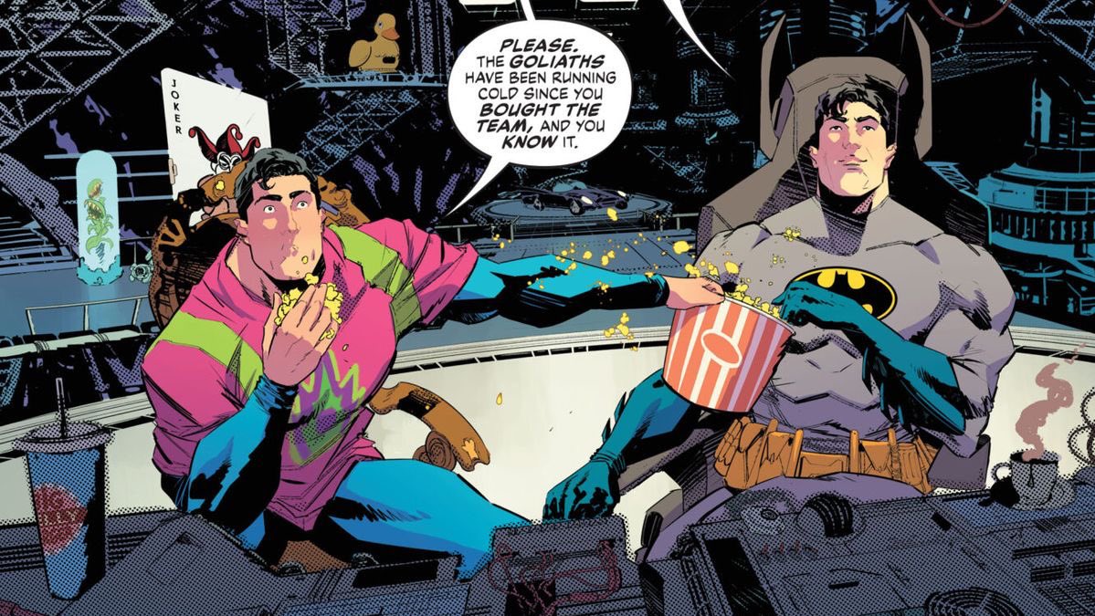 mofromyt's tweet image. superman being a foodie. that’s the tweet.