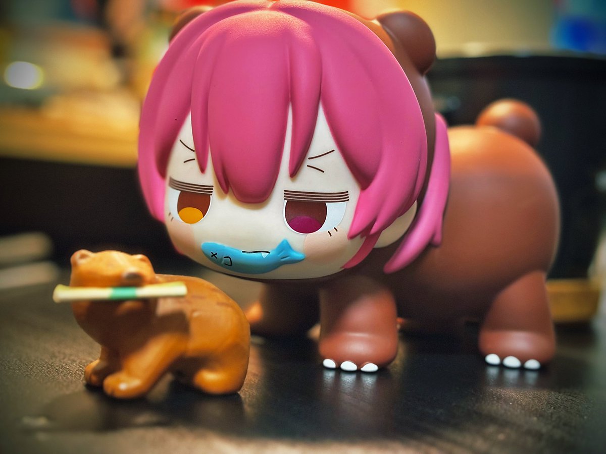 きよしさんからいただいたお土産のクマさんとクマリンちゃん