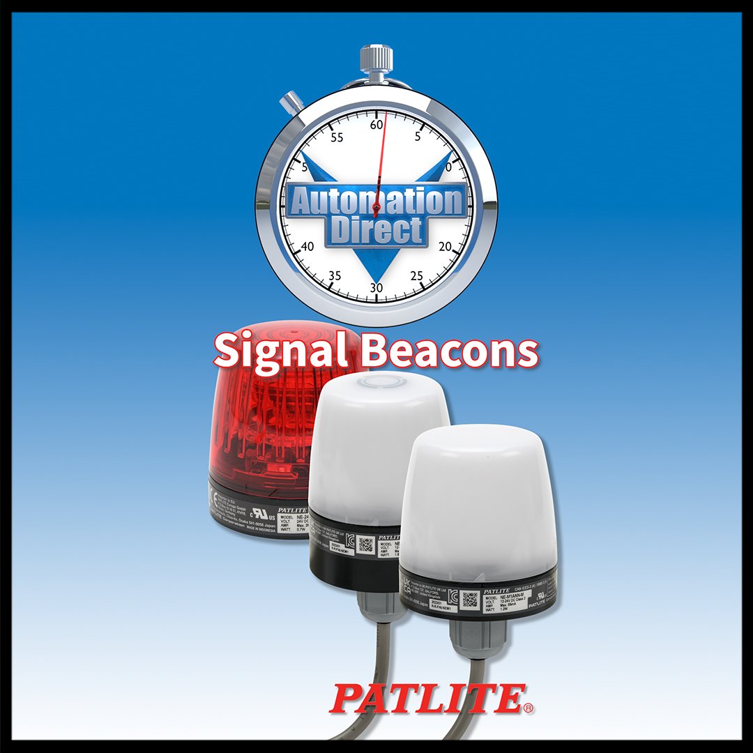 AutomationDirec's tweet image. AutomationDirect offers a variety of PATLITE Signal Beacons! Check them out now.

youtube.com/shorts/YxwAl8g…