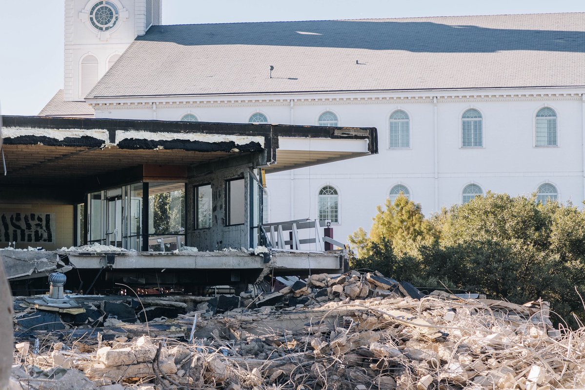 We are about 2/3 of the way done in our demolition of the Strickland Building! We cannot wait for all that God will continue to do in this particular spot on campus. To God be the glory!