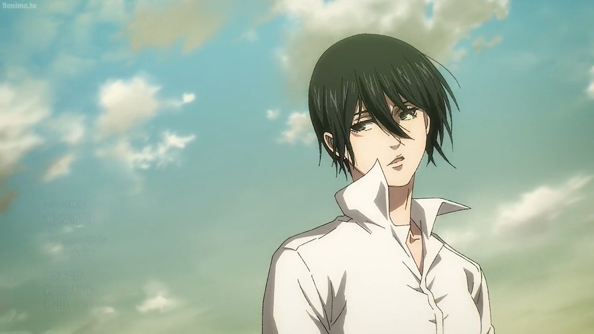 LadyBelleelmore's tweet photo. I don't think ppl capitalize enough on the fact that Mikasa Ackerman is a tall, wasian baddie with abs. A blunt, commanding personality, and with a warm heart. https://t.co/VlPHLiq5Vs