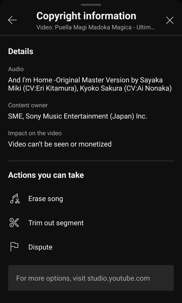 SonOfAyeShepard's tweet photo. @TeamYouTube Hello. Why am I unable to trim/edit out a copyrighted section on some videos while others allow it? It says editing is disabled because the video is a music playlist. What does that mean? https://t.co/E7rWq4qEvx