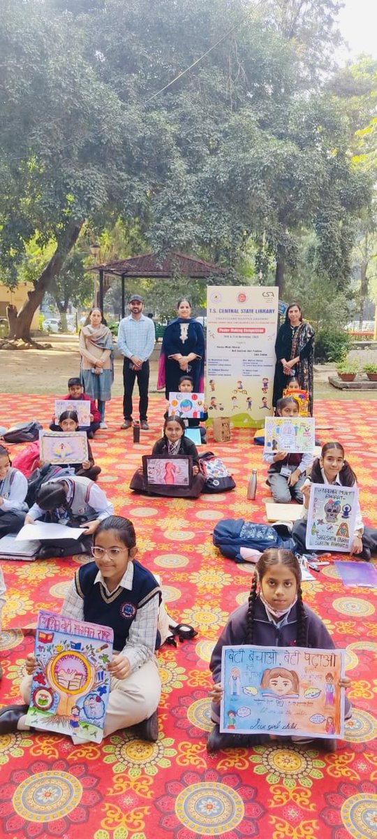 neeza_singh's tweet image. Organised ‘Poster Making Competition’ for private school children on 20.11.2025
#NationalLibraryWeek2025
#ChildrensDay @IFLA @iflawlic @MinOfCultureGoI @EduMinOfIndia @RrrlfKolkata @NationalLib_GoI @gssjodhpur @mohitgupta1962 @SeemaRampersad