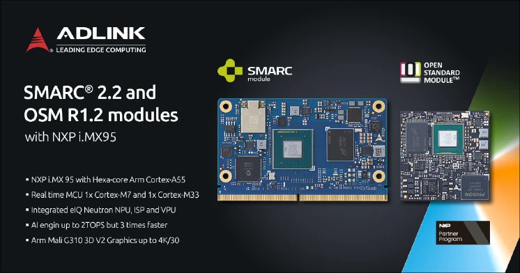 PSD_Global's tweet image. ADLINK Expands COM Lineup Featuring NXP i.MX 95 SMARC an... powersystemsdesign.com/articles/adlin… @ADLINK_IoT #com #osm #psd #powerelectronics