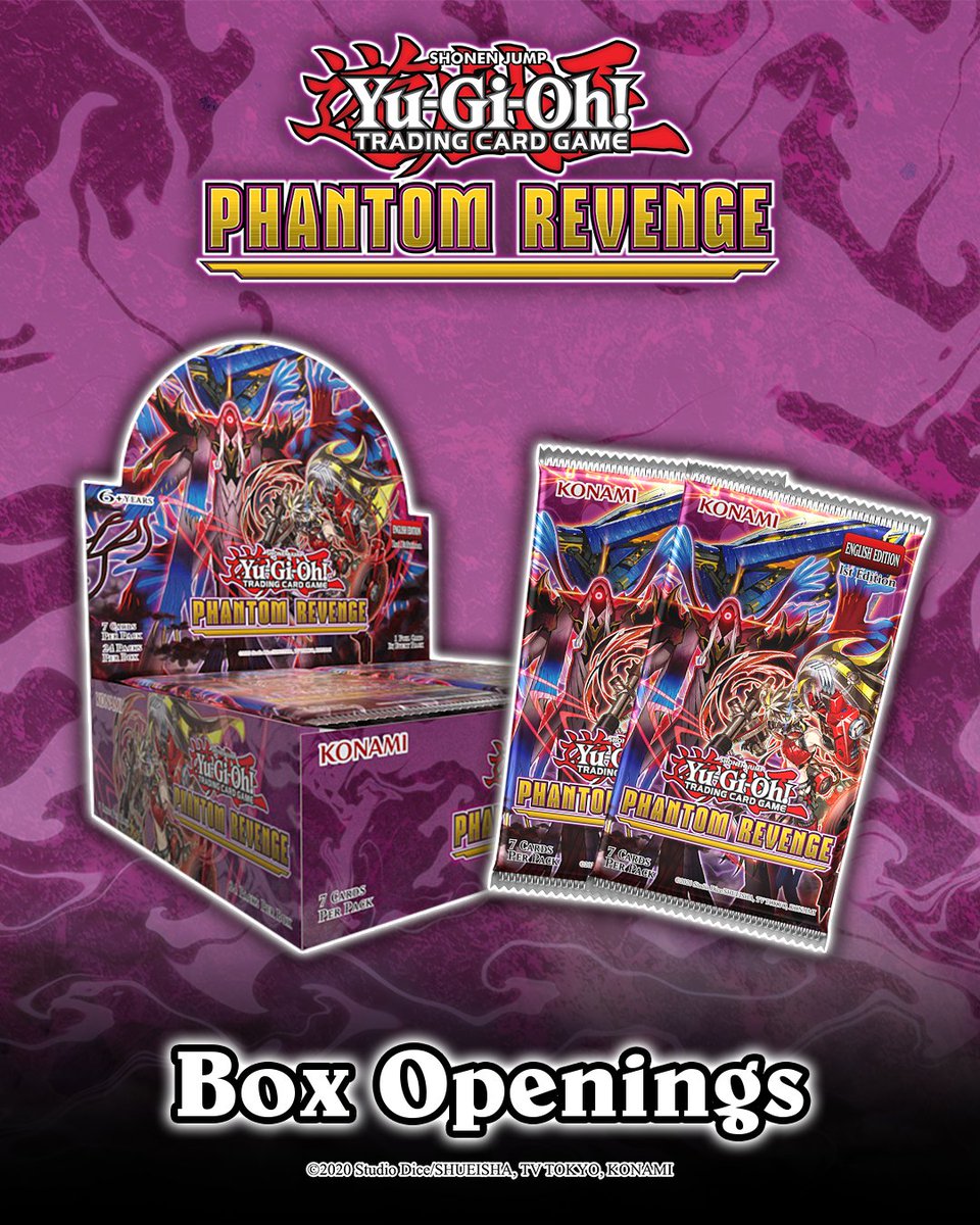 Duelists!

Phantom Revenge drops three new themes to power up your plays, plus gorgeous Collector’s Rare and Starlight Rare upgrades to chase.

Watch your favourite creators crack open their boxes here:

youtube.com/playlist?list=…