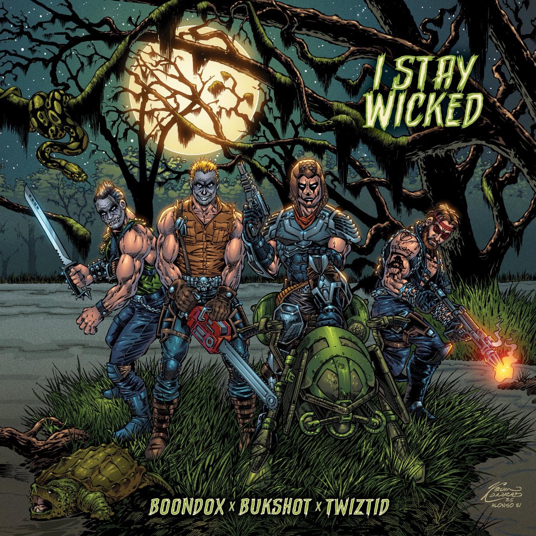 pixeltool's tweet photo. My colors for the cover of the album "I Stay Wicked" by @Bukshizzle, with phenomenal lines by @KevinConradArt I hope you enjoy it! -If you need some color work, just DM me for info #bukshot #albumcover #hiphop #comicscoloring #comicsartist #pixeltool #alonsoespinoza https://t.co/7g6qLhB79P