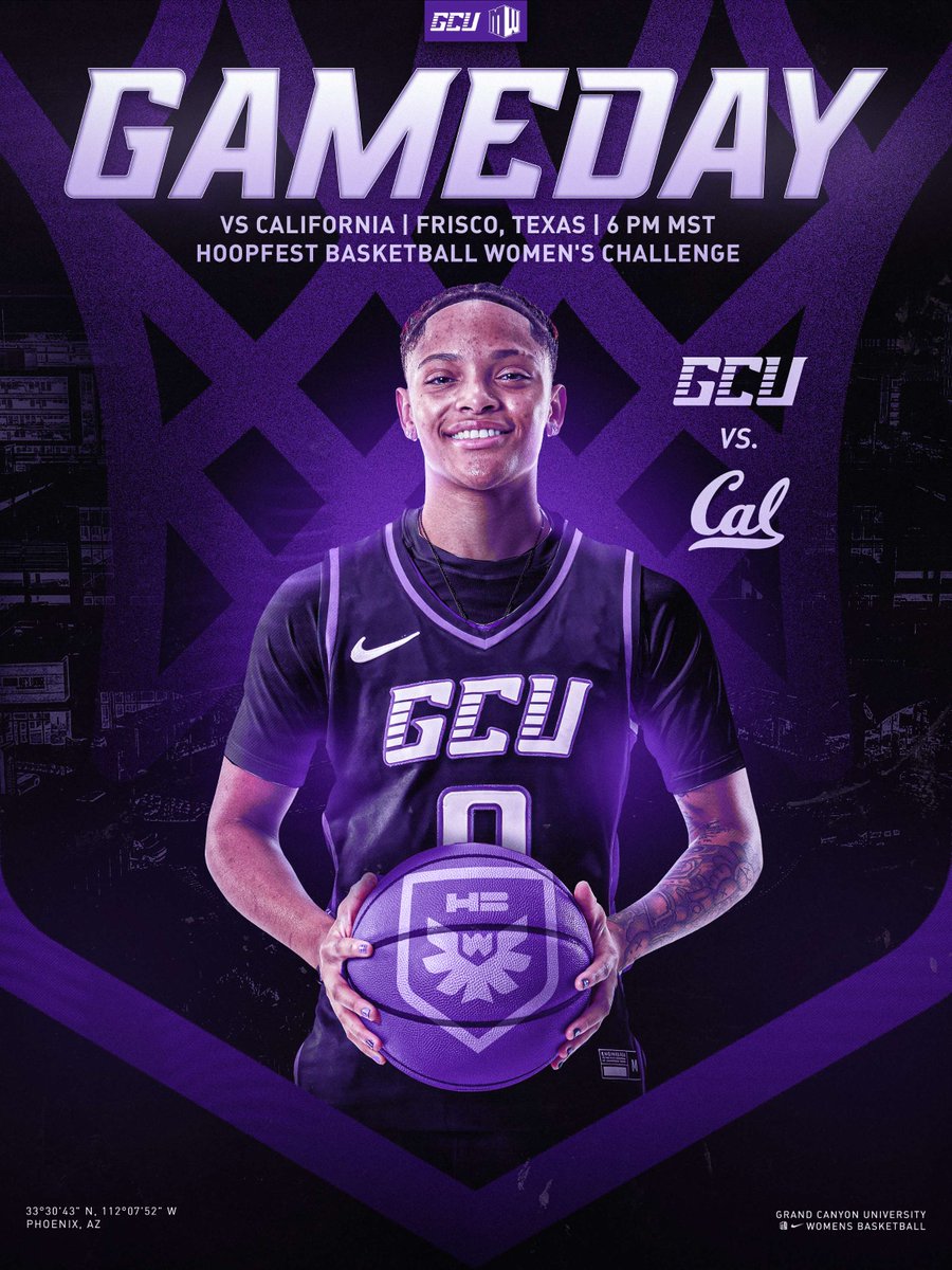 GCU_WBB's tweet image. Hoopfest Challenge in Frisco, Texas.

🆚 California
⏰ 6 PM MST
📊 ow.ly/MM3p50XwZSP
💻 ow.ly/jZLQ50XwZSL ($)
📻 ow.ly/6fkn50XwZSM
🎟️ ow.ly/xAUc50XwZSN