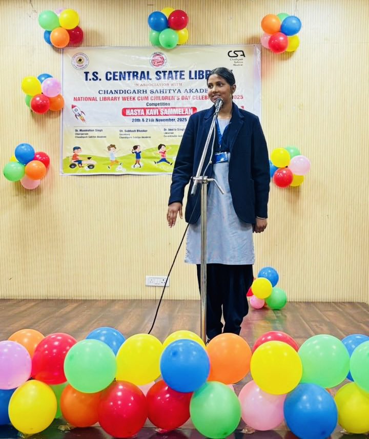 neeza_singh's tweet image. Organised ‘Hasya Kavi Sammelan’ competition for Govt school children on 21.11.2025
#NationalLibraryWeek2025
#ChildrensDay @IFLA @iflawlic @MinOfCultureGoI @EduMinOfIndia @RrrlfKolkata @NationalLib_GoI @gssjodhpur @mohitgupta1962 @SeemaRampersad