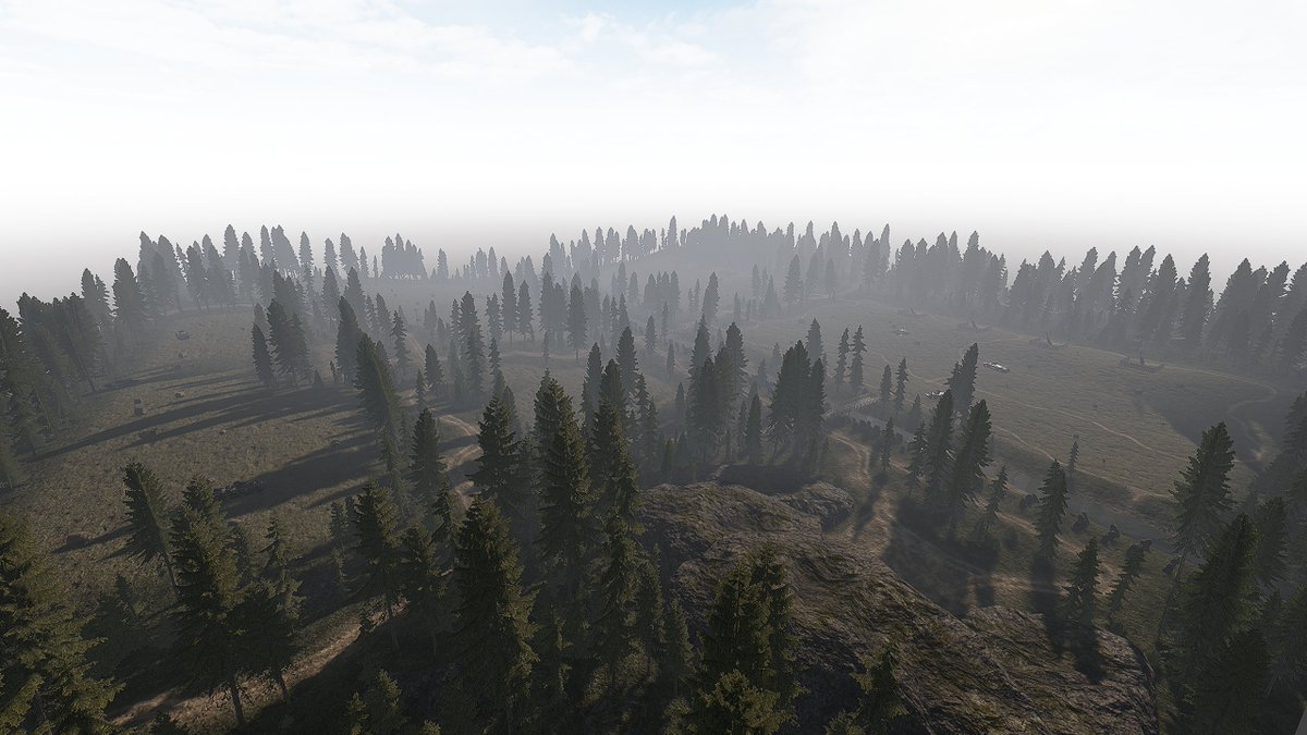 roadtovostok's tweet image. Here&apos;s some more WIP screenshots of the Outpost map that I&apos;m currently working.

I have feeling that there will be a lot of &quot;false firing&quot; towards the scarecrows but the good thing is that if the AI bugs out into the T-pose, they will have a perfect decoy pose to blend in :)