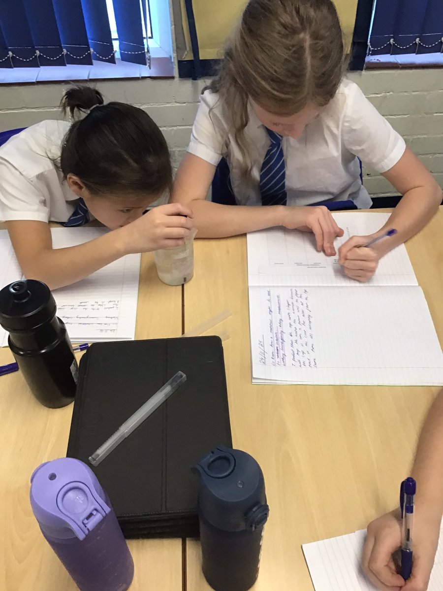 Today Year 5 were investigating insulation and taking careful measurements.