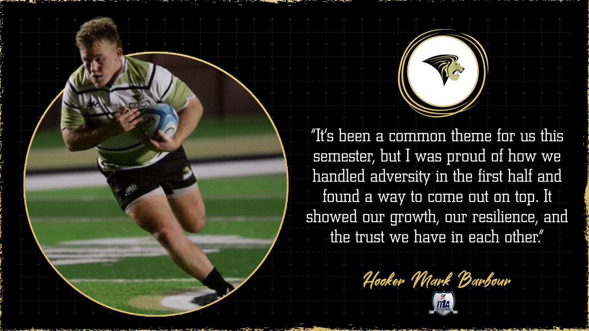 🔗 tinyurl.com/mr2yv35f

Lions take down No. 9 Arkansas State 33–17 to close the fall conference slate!

Clinical kicking, tough defense, and huge second-half impact from the boys.

#LionsForLife #WeAreLions #CollegeRugby #RoarLionsRoar 🦁💛🖤