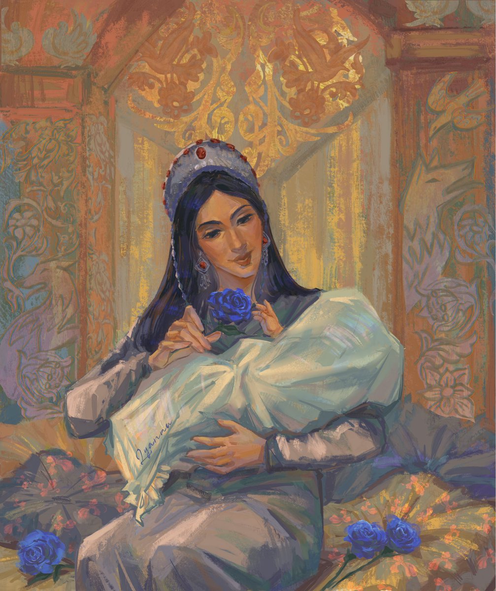 Rubylovescatby's tweet image. The Lady Lyarra Stark with her namesake daughter Lyanna Stark at Winterfell 

Commission by the most amazing @Malotte00 ❤️

#ASOIAF