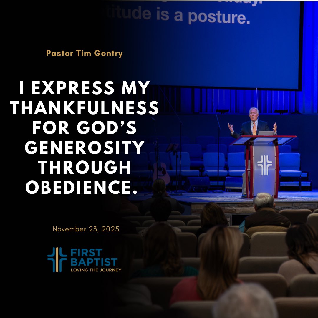 We’re grateful for Pastor Tim Gentry and the message he brought yesterday. What a gift to our church!