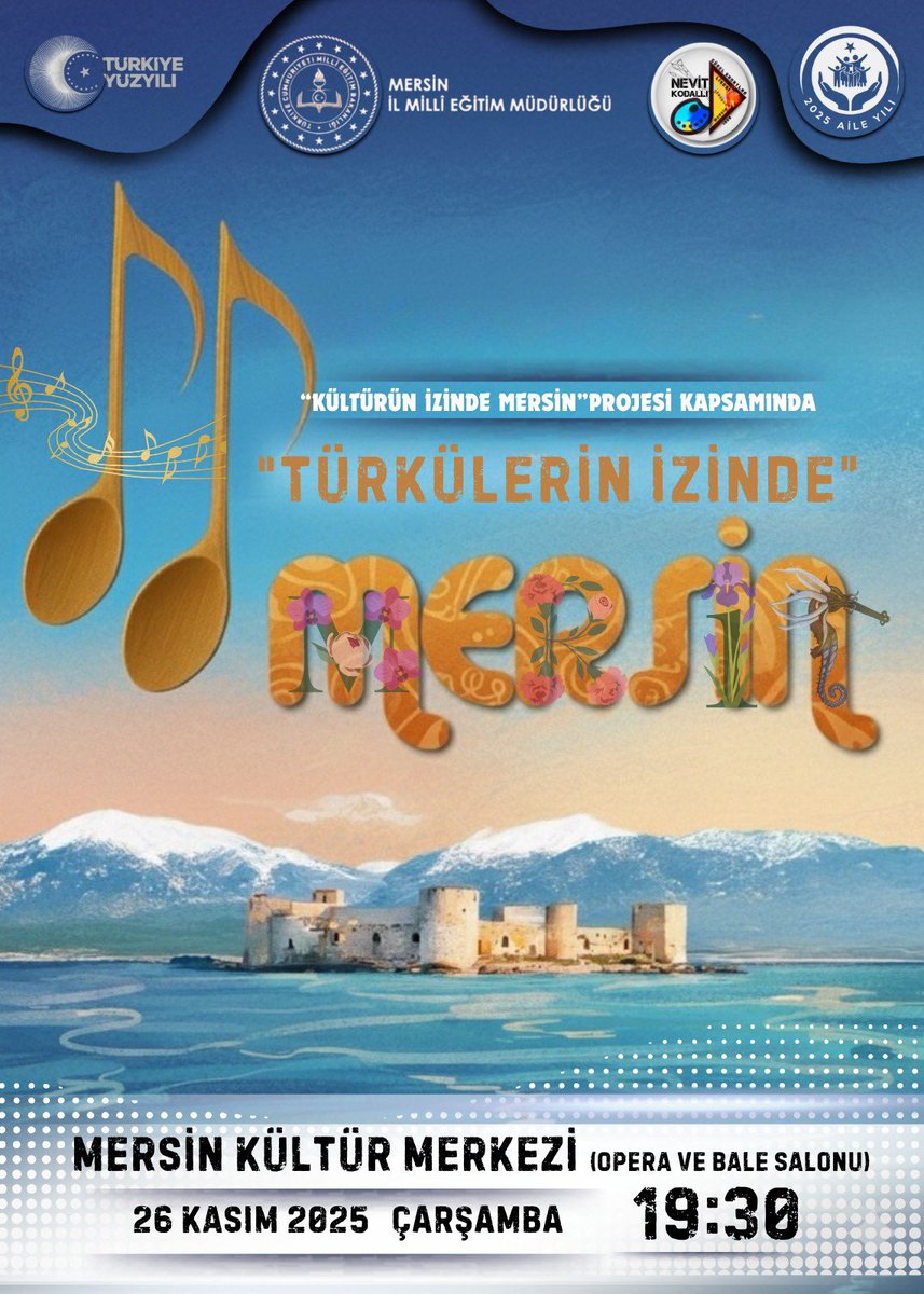 Müdürlüğümüzden Öğretmenlerimize Sanat Dolu Bir Armağan! ✨

Mersin İl Millî Eğitim Müdürlüğü koordinesinde yürütülen "Kültürün İzinde Mersin" projesi kapsamında düzenlenen "Türkülerin İzinde Mersin" gecesinde buluşuyoruz. 🎶🎶🎶

📍Mersin Nevit Kodallı Güzel Sanatlar Lisesi