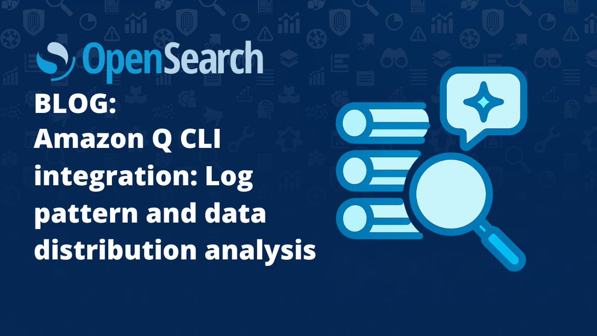 OpenSearchProj's tweet image. Modern systems produce tons of logs 📊.

In this new blog, explore how you can integrate Amazon Q CLI with OpenSearch’s advanced analysis tools to transform complex log investigations into natural language queries. 😎

Read more here 👉hubs.la/Q03VDpzH0  

#OpenSearch…