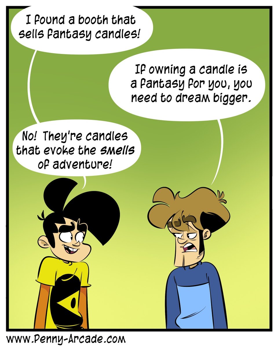 PA_Megacorp's tweet photo. What Fantasy Candle scent are you most looking forward to?
Read the full comic on https://t.co/gN31m2Kh5x !
https://t.co/qjoPCjHw68
#fantasy #candles #ttrpg #ambience #setthemood #comedy #foryou https://t.co/StdYCMI9pM