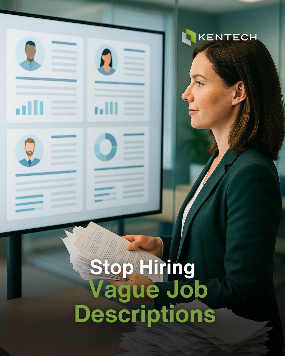 eKentech_'s tweet image. Still using vague job descriptions?

No wonder top candidates are skipping your offer.

TalentIQ helps define roles with behavioral clarity so you can hire right the first time.

📥 Grab your FREE TalentIQ Resource: hubs.ly/Q03Vgqn40

#KENTECH #StartupHiring #HiringTips