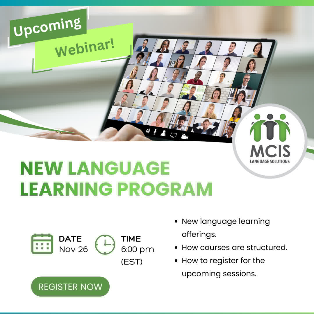 MCISLanguages's tweet image. 🌍 Ready to learn a new language?
Join our MCIS Language Learning Program webinar!
📅 Nov 26 | ⏰ 6 PM EST
✅ Sneak peek, live Q&amp;amp;A &amp;amp; expert tips
Register now 👉 us06web.zoom.us/meeting/regist…