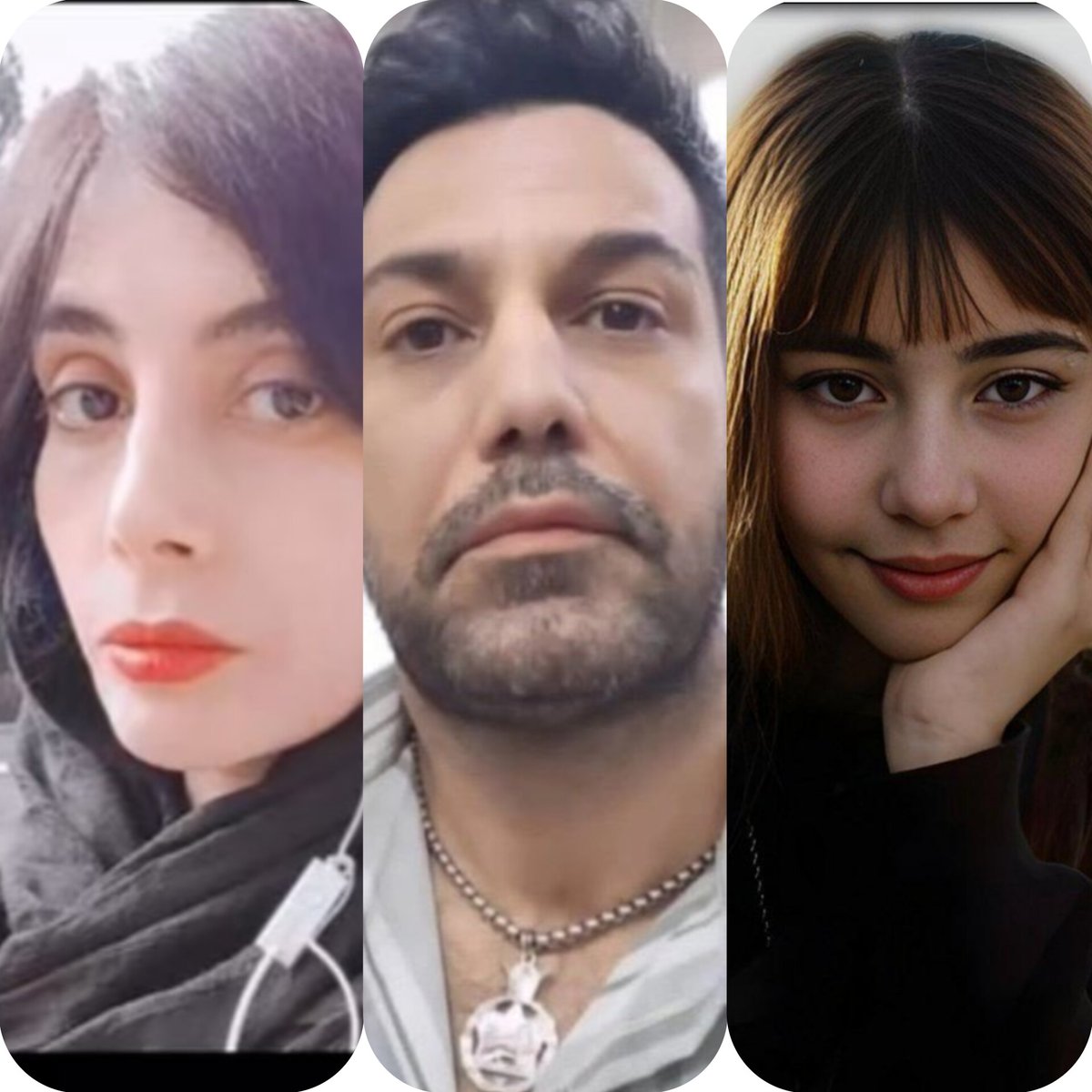 صدای شجاعان در بند رژیم اشغالگر جمهوری اسلامی باشیم 
#بیتا_شفیعی 
#میلان_خواجه‌ای⁩ 
#حمید_فرهادی