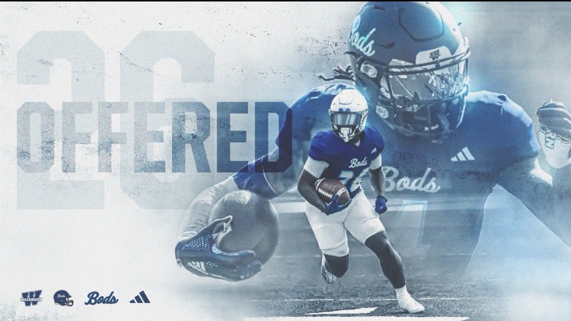 #AGTG after a great Conversation with <a href="/CoachJarvis3/">Jarvis Harrod</a>  I am blessed to receive an offer from Washburn University!! <a href="/IchabodFTBL/">Washburn Football</a> <a href="/coachjoegordon/">The Official Teammate of Today's Student Athlete</a> <a href="/CoachsacksDent/">Randall "Sack Chaser" Dent 💰🏃🏽‍♂️</a>
<a href="/CoachDB22/">Coach Barnett</a> <a href="/WonderfulTerry/">wonderful terry.</a> <a href="/TherealMarcJay/">Coach Jonassaint</a> <a href="/CoachBencke/">Josh Bencke</a>
<a href="/SeguinCougarFB/">Seguin Cougar Football 🏈🐾</a> <a href="/draftprep/">Draft Prep Association</a> <a href="/TDGSKILLZ/">Coach King 📈</a> <a href="/Dtate28_/">Dwayne Tate</a>