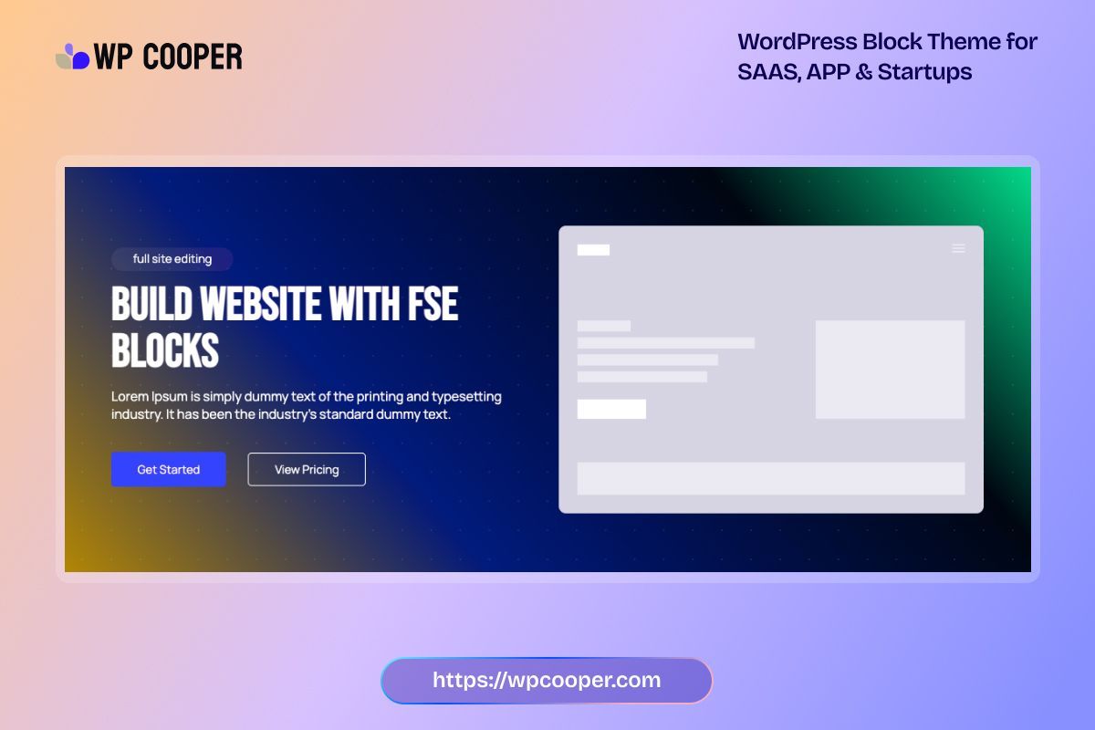 wp_cooper's tweet image. Today’s hero pattern brings a sleek dark-mode aesthetic — perfect for developer tools, AI apps, and modern tech startups. 

It’s still insanely lightweight because it’s built with FSE blocks.

Get started for free: wpcooper.com