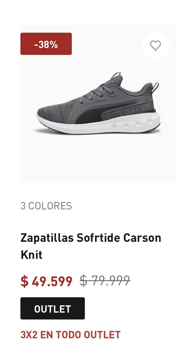 tbdescuentos's tweet image. 3x2 en la web de puma 

ar.puma.com/outlet?sc_src=…

Ig: Tebuscodescuentos 

#outlet #puma #oferta #Argentina