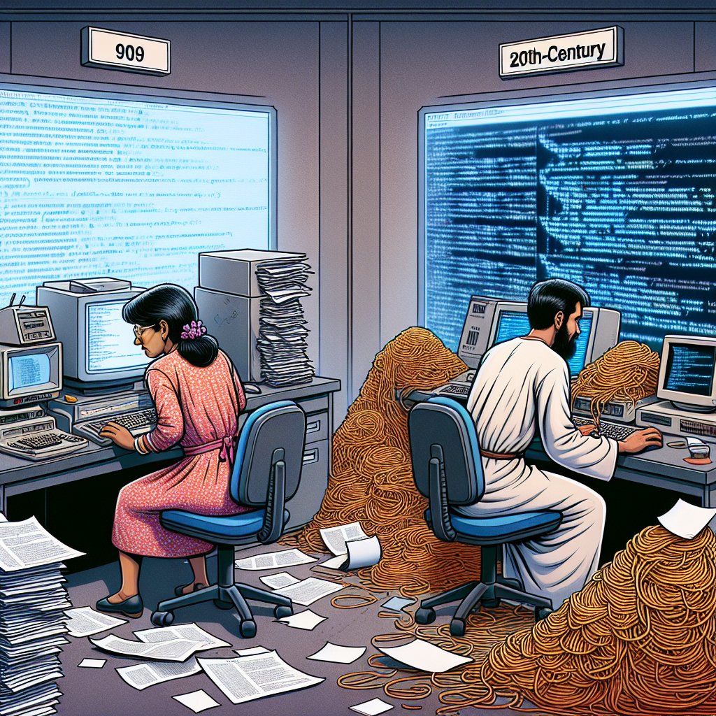 0xdevshm's tweet image. When your code is so tangled it needs a time machine! Just another day for the dev who’s rewriting history, one spaghetti code at a time. Who’s ready for a version control paradox? #TimeTravel #CodingAdventures #TechHumor