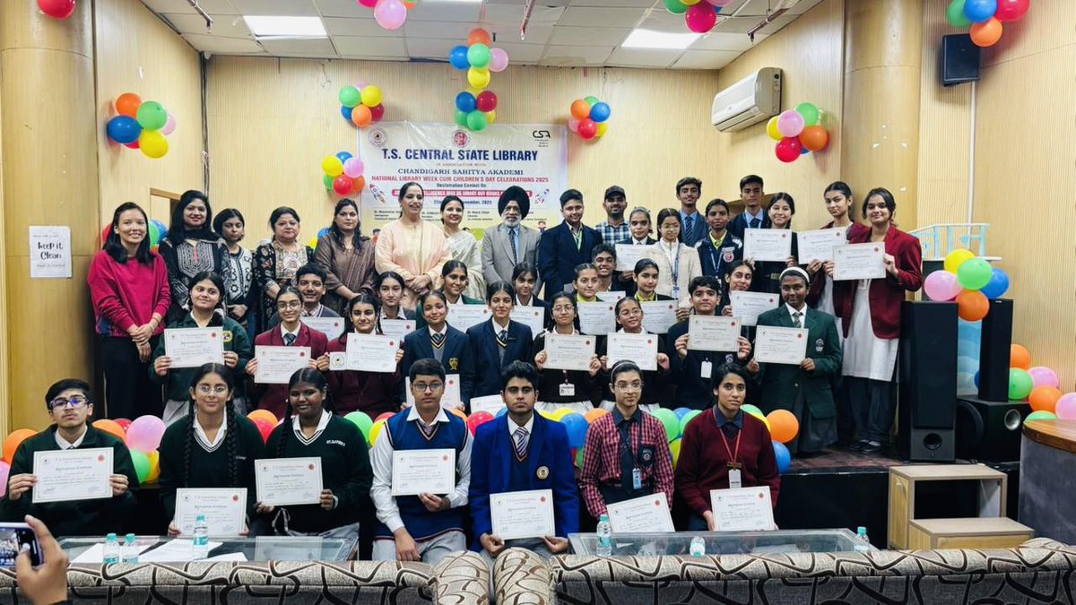 neeza_singh's tweet image. Organised Declamation competition for private school children on 22.11.2025
#NationalLibraryWeek2025
#ChildrensDay @IFLA @iflawlic @MinOfCultureGoI @EduMinOfIndia @RrrlfKolkata @NationalLib_GoI @gssjodhpur @mohitgupta1962 @SeemaRampersad