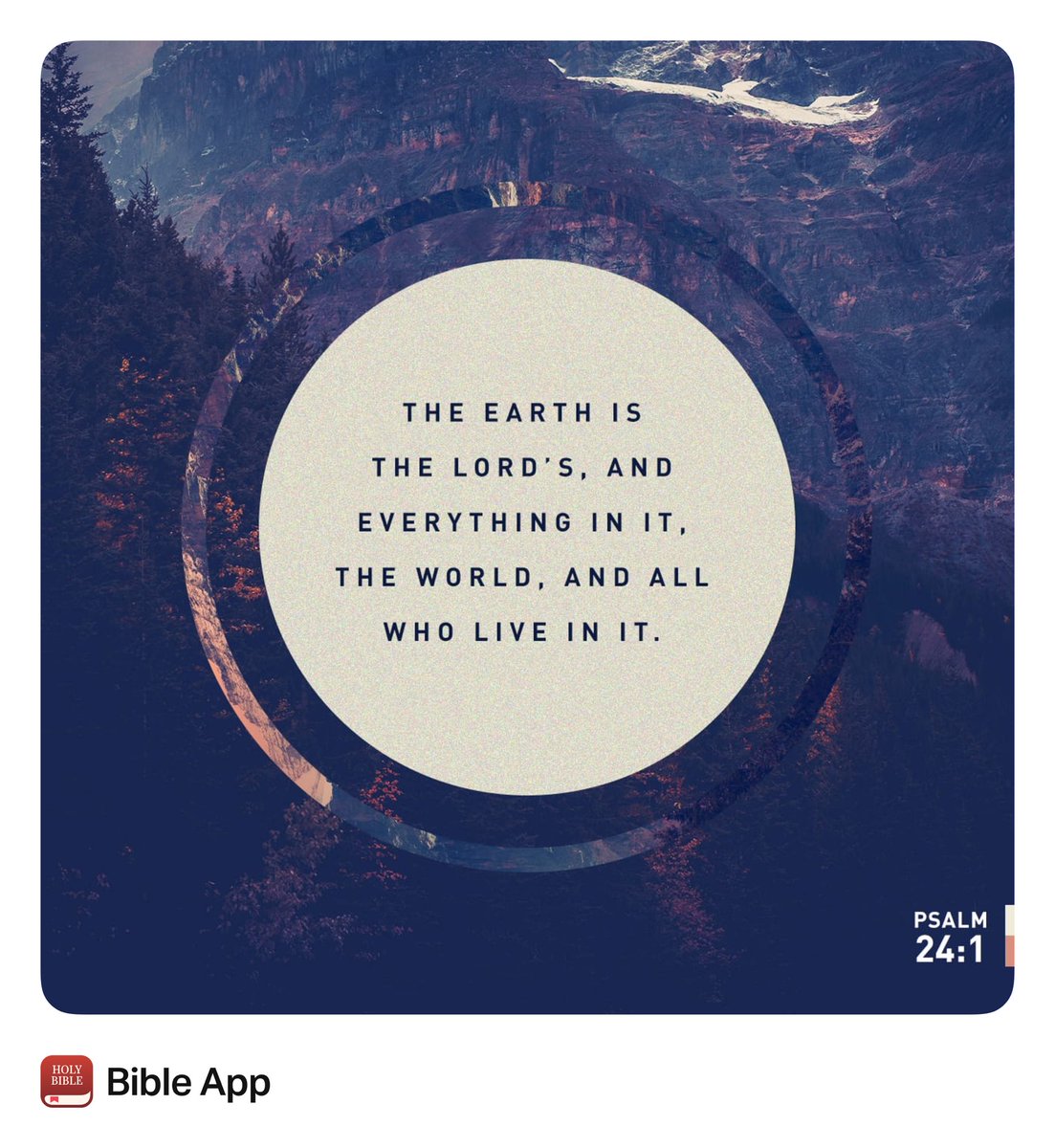 Here’s a hot take on ‘Land Acknowledgement.’ 

“We aknowledge that the ‘ earth is the Lord’s and everything in it.’”