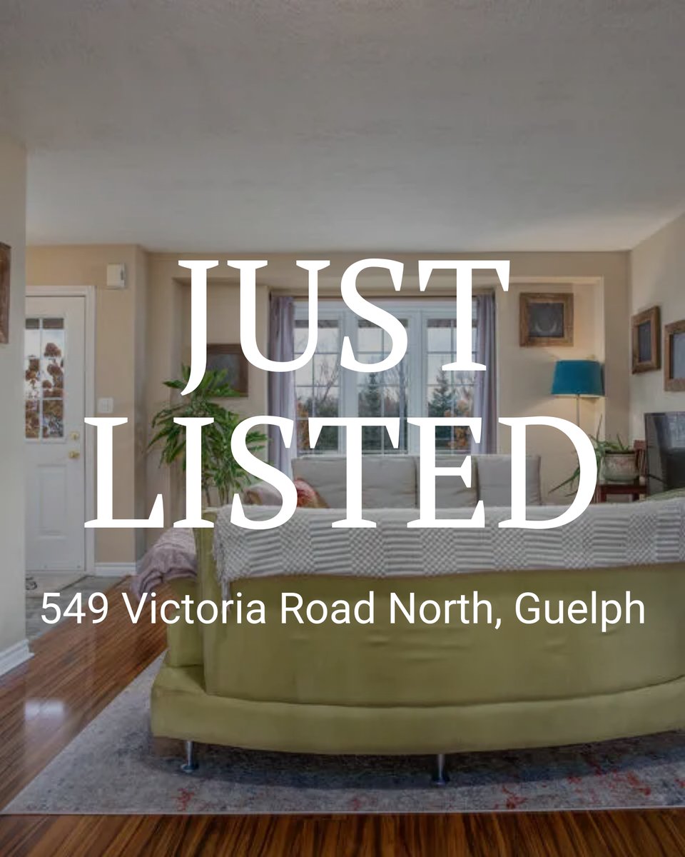 TO_realestate's tweet photo. Welcome to Your New Home at 549 Victoria Rd N, Guelph! 🌟

Looking for comfort and space? This bright 3-bed, 2.5-bath townhouse is for you!

Click the link in bio for details and schedule your tour today! 🔑

#GuelphLiving #NewListing #JustListed #HomeSweetHome #TownhouseLife https://t.co/mKQKz6gwcz