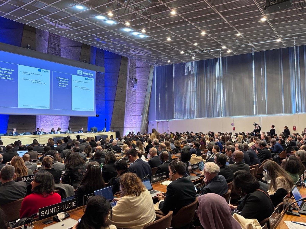 MFAofArmenia's tweet image. #Armenia has been elected to @UNESCO World Heritage Committee w/support of 105 States Parties.  
Grateful for the trust, 🇦🇲reiterates its commitment to enhance protection &amp;amp; reconstruction of cultural &amp;amp; natural heritage, to strengthen fundamental principles of the 1972 Convention.