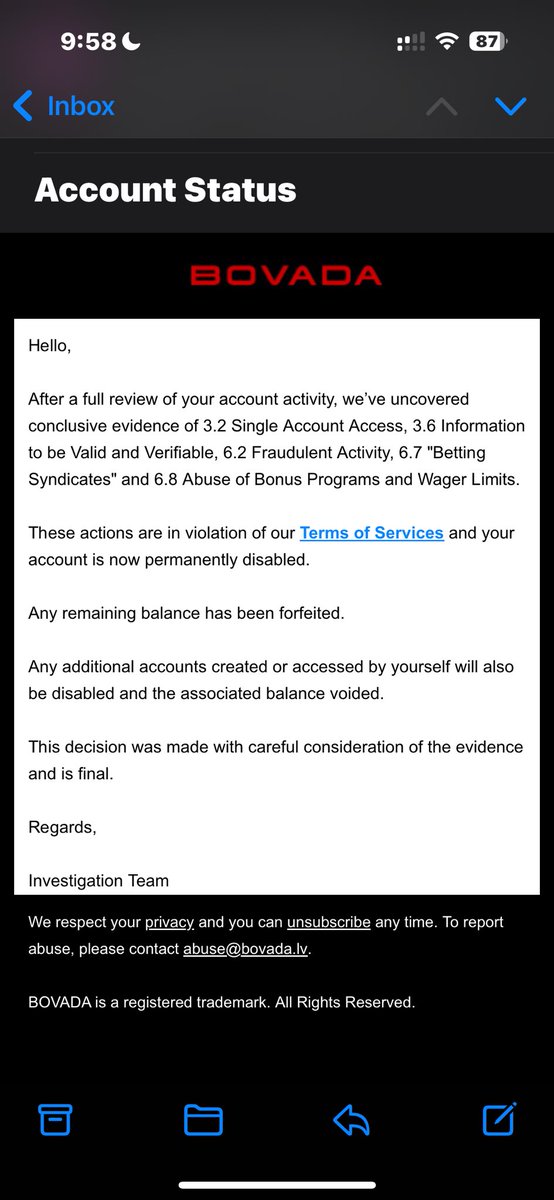 Yetediiii's tweet image. Anyone know how to get back into a permanently disabled Bovada account ? #bovada #disabled #help