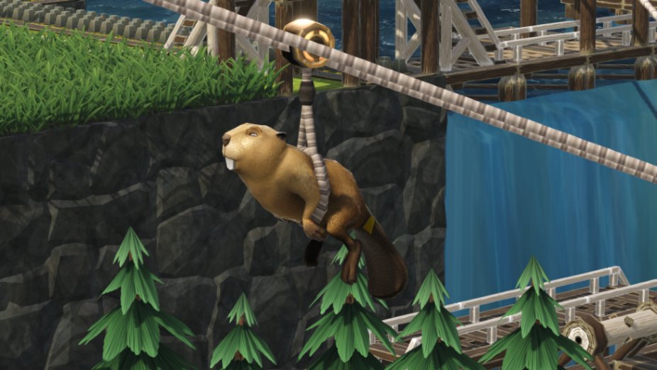 "I believe I can fly," sang the happy beaver 🦫