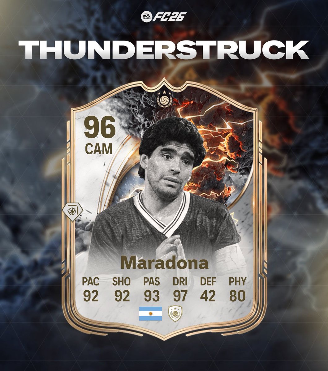FutServicePro's tweet image. 🔥Thunderstruck is coming… and it’s about to take over⚡️

Everything we’ve seen so far points to this being the best promo of the entire game cycle.

Get ready. This one’s different.⚡️

#EAFC26 #Thunderstruck