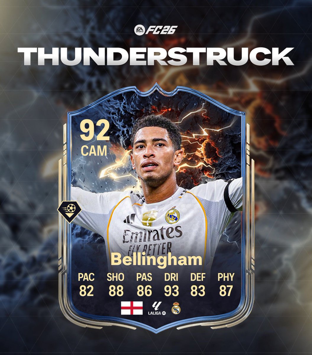 FutServicePro's tweet image. 🔥Thunderstruck is coming… and it’s about to take over⚡️

Everything we’ve seen so far points to this being the best promo of the entire game cycle.

Get ready. This one’s different.⚡️

#EAFC26 #Thunderstruck
