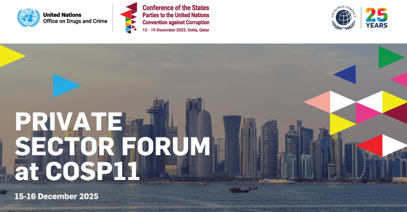 UNODC_FinCrime's tweet photo. AI is moving business compliance from reactive checks to embedding integrity and ethics throughout operations.

Join world business leaders at #COSP11 Private Sector Forum to explore how innovation drives trust, accountability and fair competition.

#UnitedAgainstCorruption