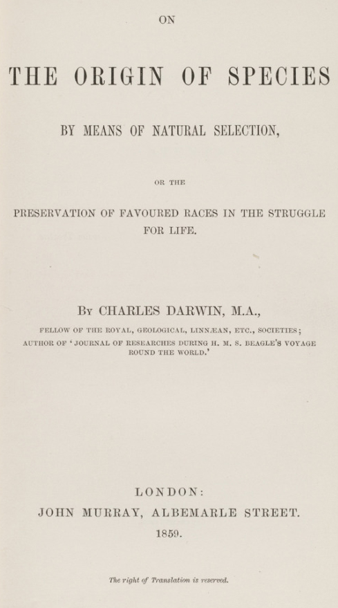 Geology_History's tweet image. November 24, 1859, first publication of Charles #Darwin’s Origin of Species 📚 &amp;amp; it all started with a geological field trip 🪨🔨
forbes.com/sites/davidbre…