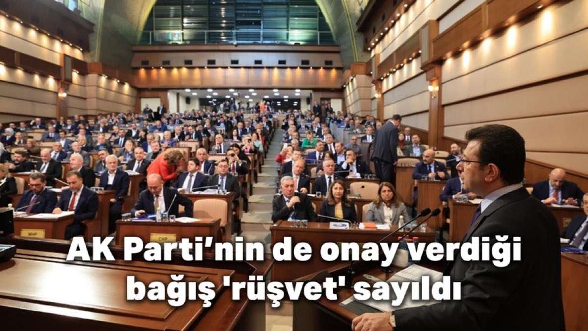 AK Parti’nin de onay verdiği bağış 'rüşvet' sayıldı

istanbuliddianamesi.net/tr/haber/ak-pa…
