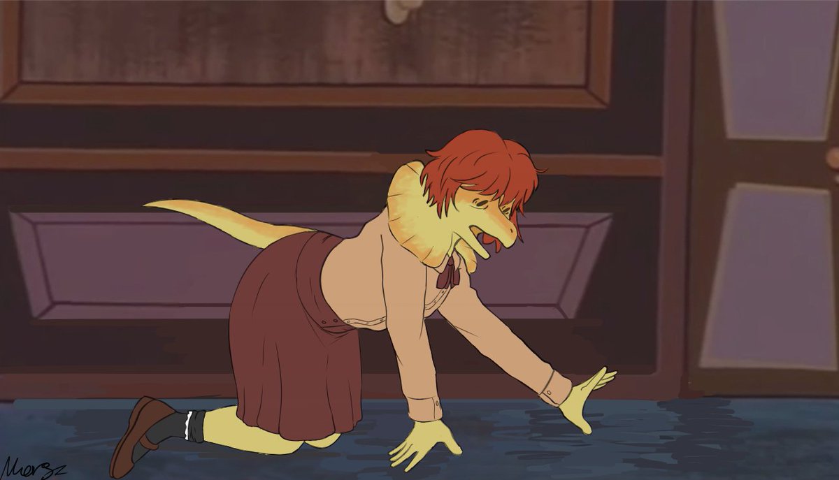 Marstondude's tweet image. These students losing their glasses bruh istg 

(Thought on publishing the drawing here to so, yeah)
#devlog #devlogGame #fanart #scalie #scalieart #snootgame #IWaniHugthatGator