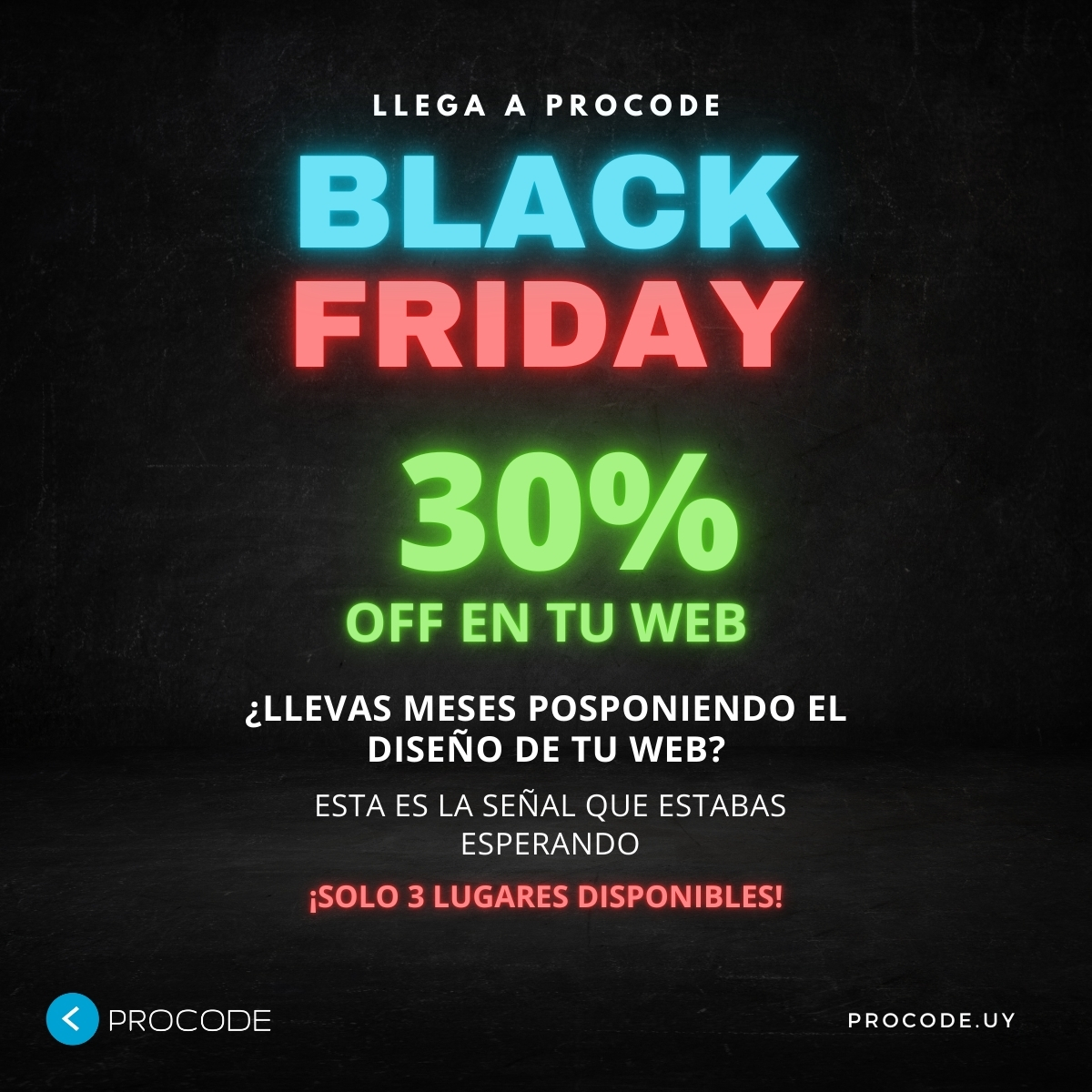 ProcodeUY's tweet image. No te pierdas nuestra oferta de  🔥 30% DE DESCUENTO REAL 🔥 en Black Friday!

⚠  Solo 3 cupos disponibles por tiempo limitado  ⚠

🔗 Por más info, visita nuestro link: procode.uy/black-friday-2…

#BlackFriday #BlackFriday2025  #PáginasWeb #DiseñoWeburUguay