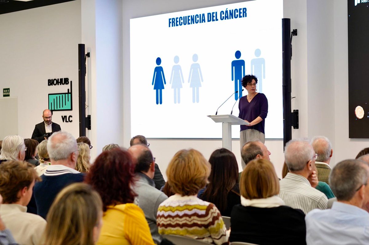 La #PremioReiJaume I en Inv. Biomédica Nuria López-Bigas <a href="/nlbigas/">Nuria Lopez-Bigas</a> cuenta que sus investigaciones se centran en "identificar todos los genes con mutaciones que producen cáncer y generar algoritmos que nos identifican los patrones que nos avisan del cáncer"
<a href="/FundlaCaixa/">Fundación ”la Caixa”</a> <a href="/caixabank/">CaixaBank</a>