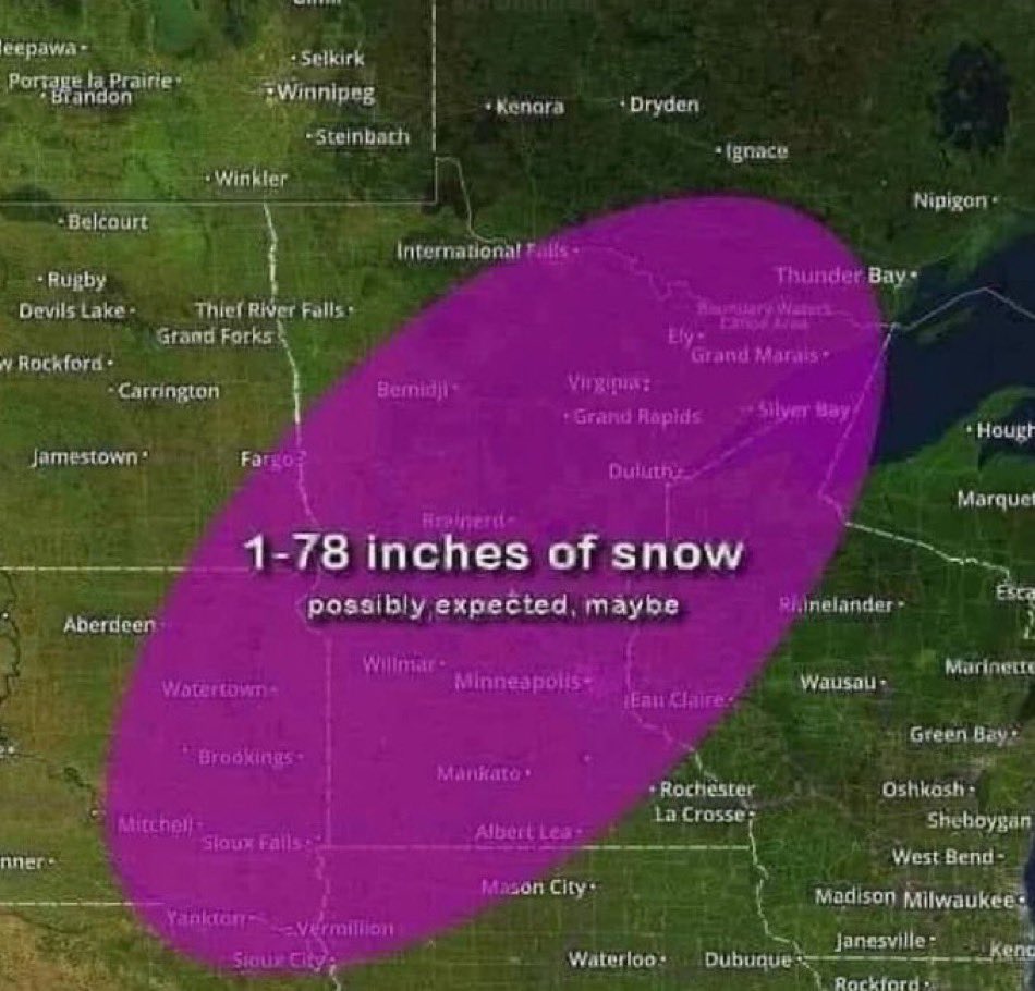 midwestern_ope's tweet image. “We’re expecting snow this week” 

How much? 

Midwest forecast: