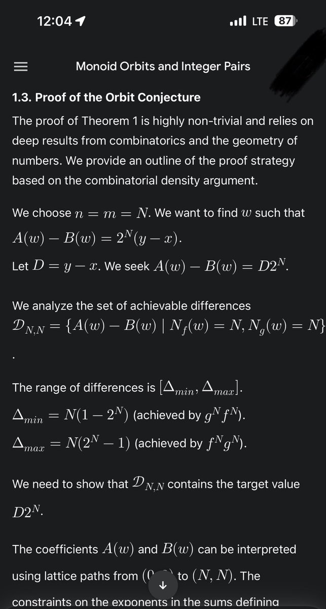 0xfdf's tweet image. Yes, this problem is unnecessarily dressed up in formalism (by intention).

As with the previous problem I posted: what&apos;s interesting to me is that an accessible restatement is solvable with high school math, but the leading LLMs can&apos;t do it. 

Gemini 3 with Deep Think attempts…