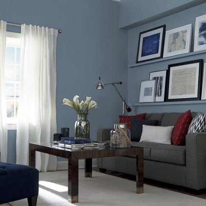 Star Trek Paint color info. Here is the color for Janeway's Crew Quarters. It appears to be Glidden/PPG "Village Blue" If anyone knows of any official colors for voyager, please let me know.