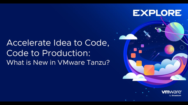 vcdx001's tweet image. Accelerate Idea to Code, Code to Production - What is New in VMware Tanzu dy.si/s2v3iN